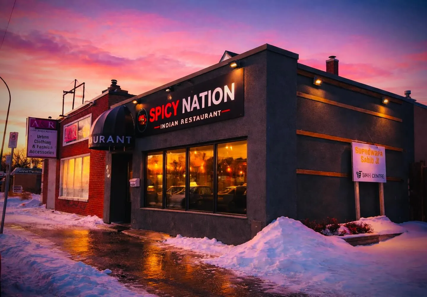 Spicy Nation Pure Vegetarian Indian Restaurant on Victoria Ave in Regina SK
